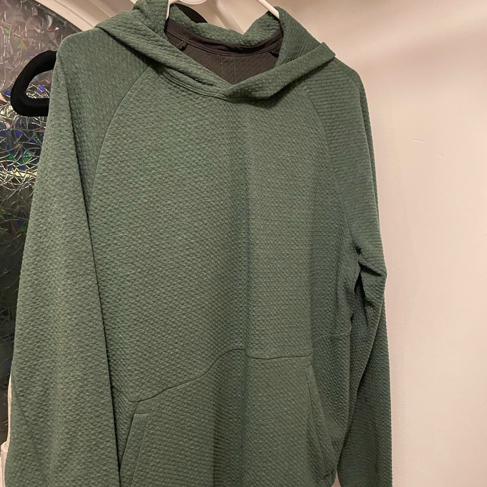 Lululemon At Ease Hoodie; Dark Green/Olive, Size Medium